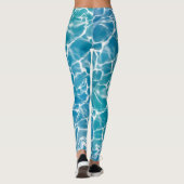 Blaues Meer Leggings (Rückseite)