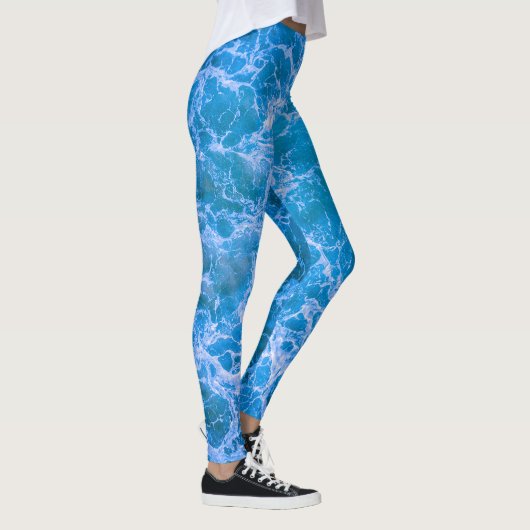 Blaues Meer Leggings (Rechts)