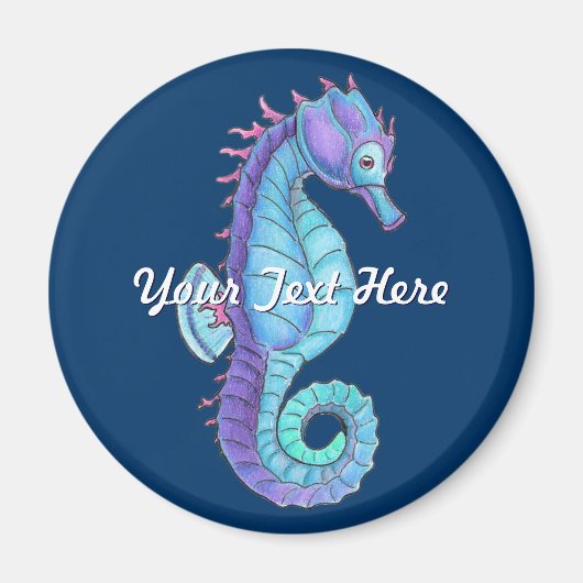 Blaues Meer Magnet (Vorne)