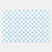Blaues Meer Muster Geschenkpapier Set (Vorderseite)