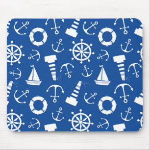 Blaues Meer Muster Mousepad