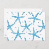 Blaues Meer Muster Postkarte (Vorne/Hinten)