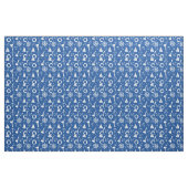 Blaues Meer Muster Stoff (Fat Quarter (45,7 x 55,9 cm))
