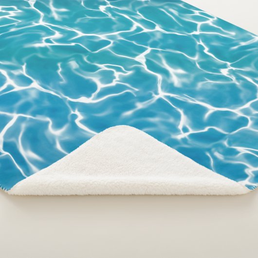 Blaues Meer Sherpadecke (3/4)