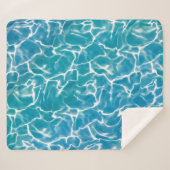 Blaues Meer Sherpadecke (Vorderseite (Horizontal))