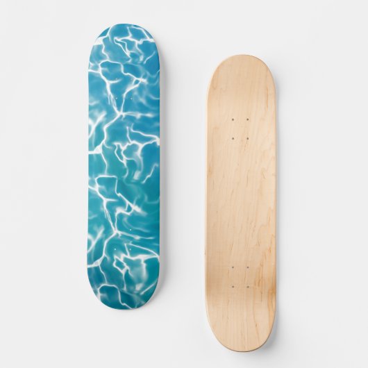 Blaues Meer* Skateboard (Vorderseite)