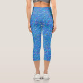 Blaues Meer Sterne in wunderschönem, fantasievolle Capri Leggings (Rückseite)