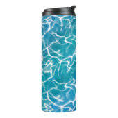 Blaues Meer* Thermosbecher (Nach links gedreht)