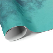 Blaues Meer und Felsen Geschenkpapier (Rolleneckpunkt)