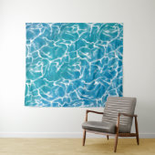 Blaues Meer* Wandteppich (Beispiel (Horizontal))