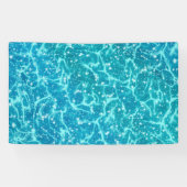 Blaues Meer Wasser mit Glitzern Banner (Horizontal)