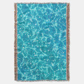 Blaues Meer Wasser mit Glitzern Decke (Vorderseite Vertikal)