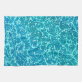 Blaues Meer Wasser mit Glitzern Geschirrtuch (Horizontal)