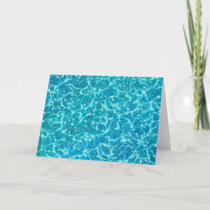 Blaues Meer Wasser mit Glitzern Karte