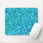 Blaues Meer Wasser mit Glitzern Mousepad (Mit Mouse)