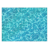 Blaues Meer Wasser mit Glitzern Tischdecke (Vorderseite (Horizontal))