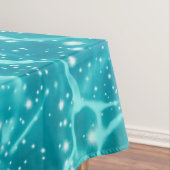 Blaues Meer Wasser mit Glitzern Tischdecke (Beispiel)