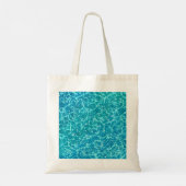 Blaues Meer Wasser mit Glitzern* Tragetasche (Rückseite)