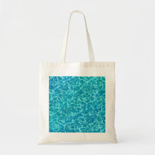 Blaues Meer Wasser mit Glitzern* Tragetasche