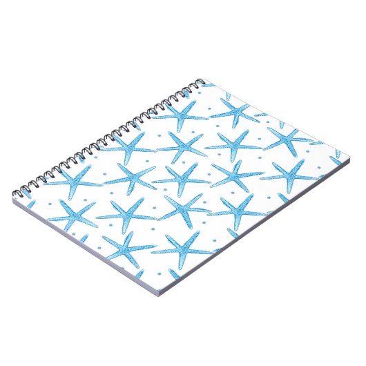 Blaues Meerwassermuster Notizblock (Linke Seite)