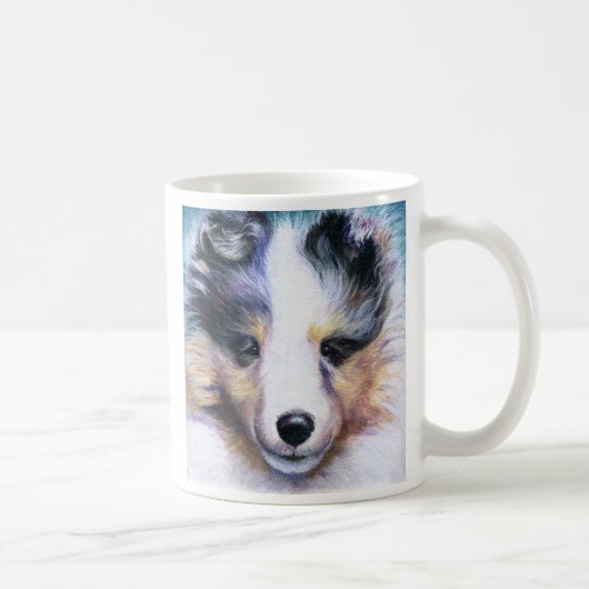 Blaues Merle Wunder Kaffeetasse (Rechts)