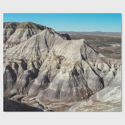 Blaues Mesa-Badlands-Foto Geschenkpapier (Flach)