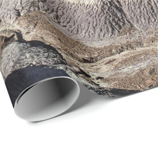 Blaues Mesa-Badlands-Foto Geschenkpapier (Rolleneckpunkt)