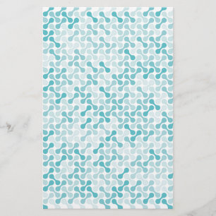 Blaues Metaball-Muster Flyer