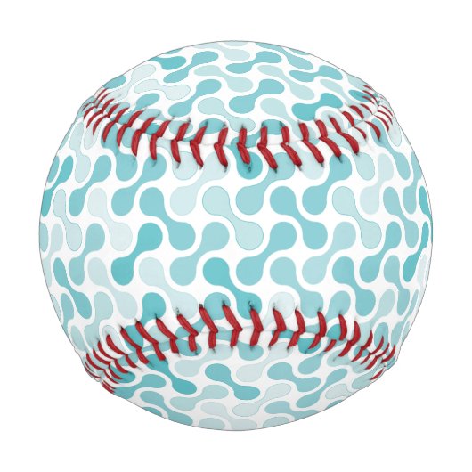 Blaues Metabolmuster Baseball (Vorderseite)