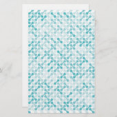 Blaues Metabolmuster Briefpapier (Vorne/Hinten)