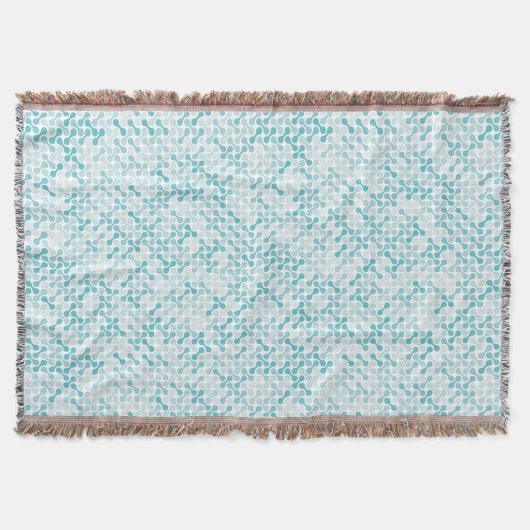 Blaues Metabolmuster Decke (Vorderseite)