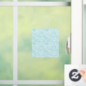 Blaues Metabolmuster Fensteraufkleber (Zuhause)