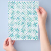Blaues Metabolmuster Flyer (Hand)