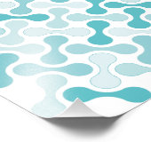 Blaues Metabolmuster Fotodruck (Ecke)
