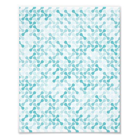 Blaues Metabolmuster Fotodruck (Vorne)