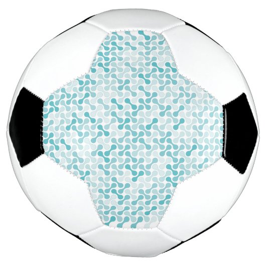 Blaues Metabolmuster Fußball (Gedreht)