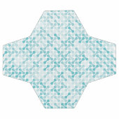 Blaues Metabolmuster Fußball (Flach)