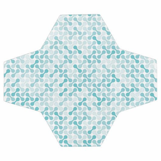 Blaues Metabolmuster Fußball (Flach)