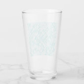 Blaues Metabolmuster Glas (Rückseite)