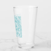 Blaues Metabolmuster Glas (Links)