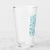 Blaues Metabolmuster Glas (Rechts)