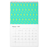 Blaues Metabolmuster Kalender (Feb 2027)