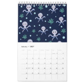 Blaues Metabolmuster Kalender (Jan 2027)