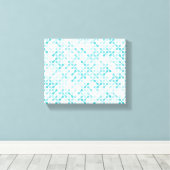 Blaues Metabolmuster Leinwanddruck (Insitu (Holzboden))