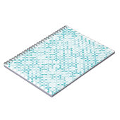 Blaues Metabolmuster Notizblock (Linke Seite)