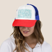 Blaues Metabolmuster Truckerkappe (Beispiel)