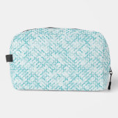 Blaues Metabolmuster Waschbeutel (Vorderseite)