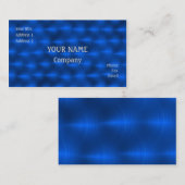 Blaues Metall Visitenkarte (Vorne/Hinten)