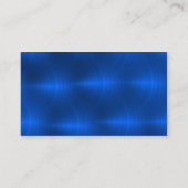 Blaues Metall Visitenkarte (Rückseite)