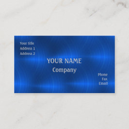 Blaues Metall Visitenkarte